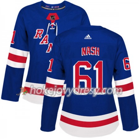 Dámské Hokejový Dres New York Rangers Rick Nash 61 Adidas 2017-2018 Modrá Authentic